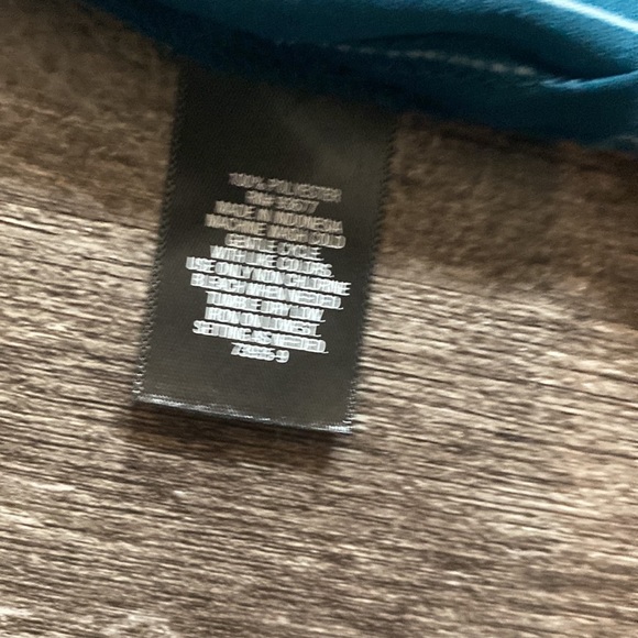 Teal and white striped women’s size large too by worthington - Picture 8 of 9